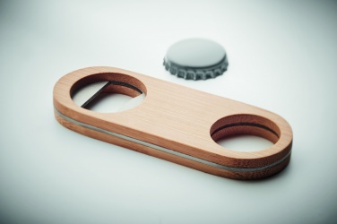 Logotrade promotional giveaway picture of: Oval Bamboo bottle opener VALBAMPER